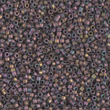 5 grams Size 11 Miyuki Delica M Metallic Rose/Gold Iris DB1056