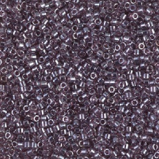 5 grams Size 11 Miyuki Delica Transparent Mauve Lustre DB1224