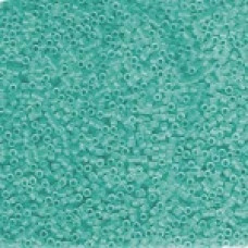 5 grams Size 11 Miyuki Delica Matte Trans Caribbean Teal DB1268