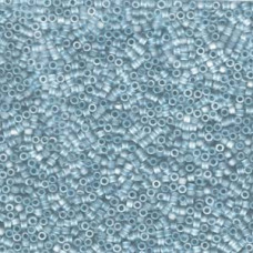 5 grams Size 11 Miyuki Delica Matte Trans Ocean Blue AB DB1284