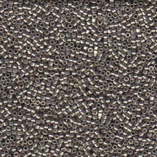 5 grams Size 11 Miyuki Delica Duracoat Gal Lt Smky Pewter DB1851