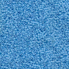 5 grams Size 11 Miyuki Delica Matte Opaque Light Blue DB755