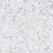 5 grams Size 15 Miyuki Delica Crystal Lustre DBS050