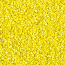 5 grams Size 15 Miyuki Delica Opaque Yellow AB DBS160
