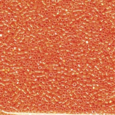 5 grams Size 15 Miyuki Delica Opaque Orange AB DBS161