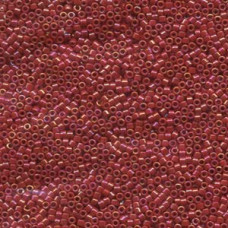 5 grams Size 15 Miyuki Delica Opaque Red AB DBS162