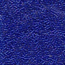 5 grams Size 15 Miyuki Delica Opaque Cobalt Blue AB DBS165