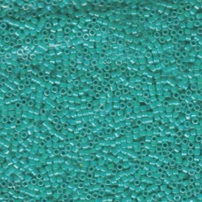5 grams Size 15 Miyuki Delica Opaque Turquoise AB DBS166