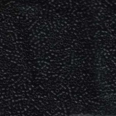 5 grams Size 15 Miyuki Delica Matte Black DBS310