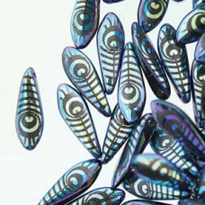 25 pk 5x16mm Czech Daggers Jet Laser Eye 23980 28703E