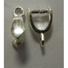 Sterling Silver Small Pendant Bail with Ring 2 pack