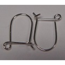 Sterling Silver Plain Safety Ear Wire 5 pairs