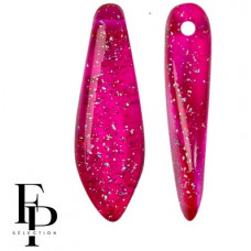 25 pack 5x16mm Czech FP Selection Daggers Trans Constellation Rose Fuchsia 00030 26733