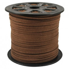 3 mm Diameter Faux Suede Cord in Mink. Price per metre