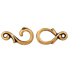 TierraCast Vine Hook and Eye Antique Gold 1 Set