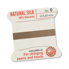 Griffin Silk Bead Cord No. 0 Beige