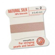 Griffin Silk Bead Cord No. 2 Pink
