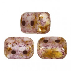 10 grams Ios 2 hole beads Op Mix Rose Gold Ceramic 03000 15695