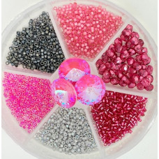 Jean Power Summer 22 Beadalong Kit Crystal Lotus Pink