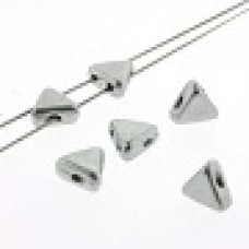 10 grams Kheops 2 hole beads Silver Aluminium Matte 00030 01700