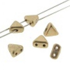 10 grams Kheops 2 hole bead Crystal Bronze Pale Gold 00030 01710