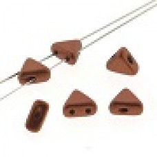 10 grams Kheops 2 hole beads Bronze Red Matte 00030 01750