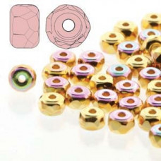 50 pack Faceted Micro Spacers Crystal Gold Plate AB 00030 GPAB