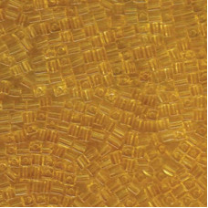 10 grams 3mm Miyuki Squares Transparent Light Topaz 132 10 grams 3mm Miyuki Squares Transparent Light Topaz 132
