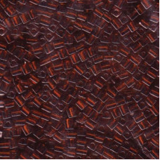 10 grams 3mm Miyuki Squares Transparent Dark Topaz 134 10 grams 3mm Miyuki Squares Transparent Dark Topaz 134