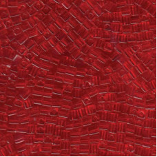 10 grams 3mm Miyuki Squares Transparent Red Orange 140 10 grams 3mm Miyuki Squares Transparent Red Orange 140