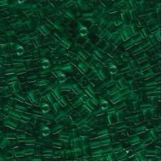 10 grams 3mm Miyuki Squares Transparent Green 146 10 grams 3mm Miyuki Squares Transparent Green 146