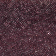 10 grams 4mm Miyuki Squares Transparent Smoky Amethyst 142