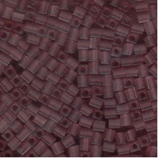 10 grams 4mm Miyuki Squares Matte Transparent Smoky Amethyst 142F