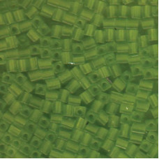 10 grams 4mm Miyuki Squares Matte Transparent Chartreuse 143F