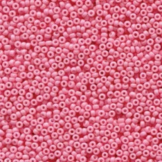10 grams Size 15 Miyuki Seed Bead Duracoat Opaque Lt Carnation 94466