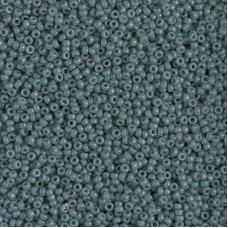 10 grams Size 15 Miyuki Seed Beads Duracoat Dyed Eucalyptus 94481