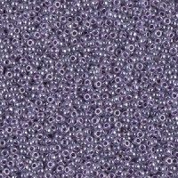 10 grams Size 15 Miyuki Seed Beads Purple Ceylon 9525