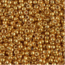 10 grams Size 8 Miyuki Seed Beads Duracoat Galv Yellow Gold 4203