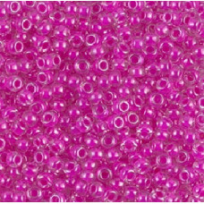 10 grams Size 8 Miyuki Seed Beads Fuchsia Lined Crystal 209