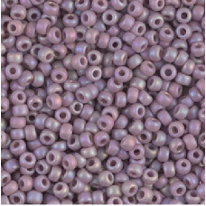 10 grams Size 8 Miyuki Seed Beads Matte Opaque Mauve AB 410FR