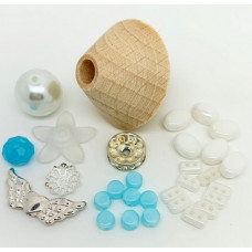 Les Perles par Puca Mon Ange Kit White and Azurin Blue