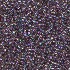 5 grams Size 11 Miyuki Delica Transparent Mauve AB DB1244