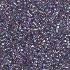 5 grams Size 11 Miyuki Delica Trans Light Amethyst AB DB1245