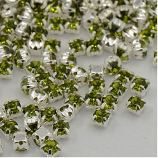 SS12 3.1mm glass montees olivine 15 pack
