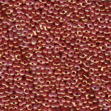 10 grams Peanut beads Ceylon Rose Gold Lustre P3003