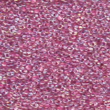 10 grams Peanut beads Inside Colour Pink Rainbow P1440