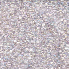 10 grams Peanut beads Inside Colour White Rainbow P1436