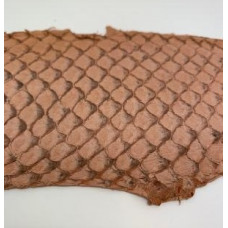 Eco friendly handmade soft Matte Pink Tilapia Fish Skin Leather