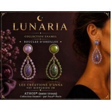Free Pattern - Lunaria Earrings by Anna's Creations