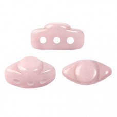 10 grams Volos 3 hole beads Light Rose Ceramic Look 03000 14494 10 grams Volos 3 hole beads Light Rose Ceramic Look 03000 14494